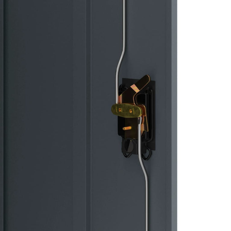 Archiefkast 90x40x70 cm staal antracietkleurig