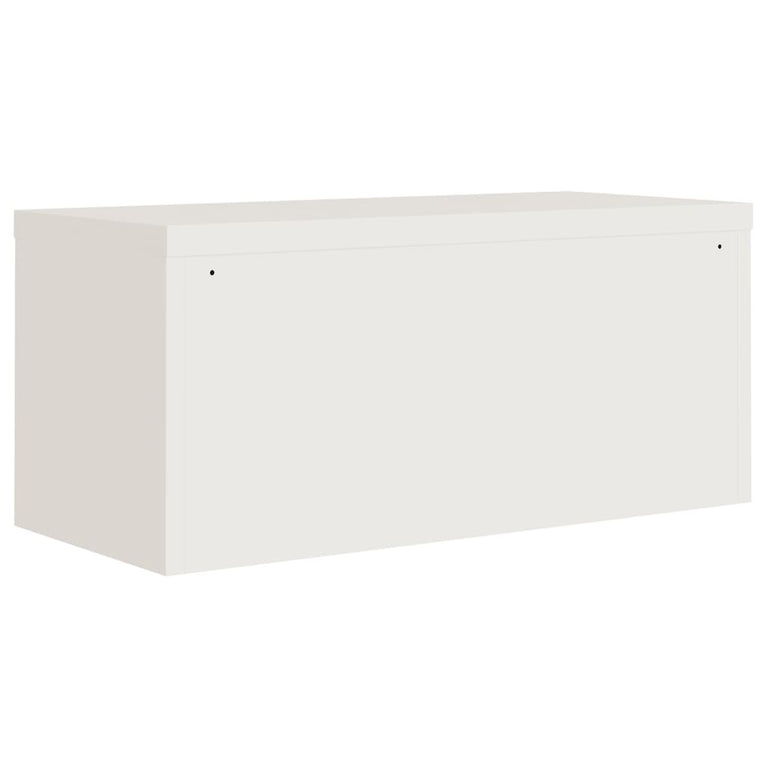 Archiefkast 90x40x240 cm staal wit