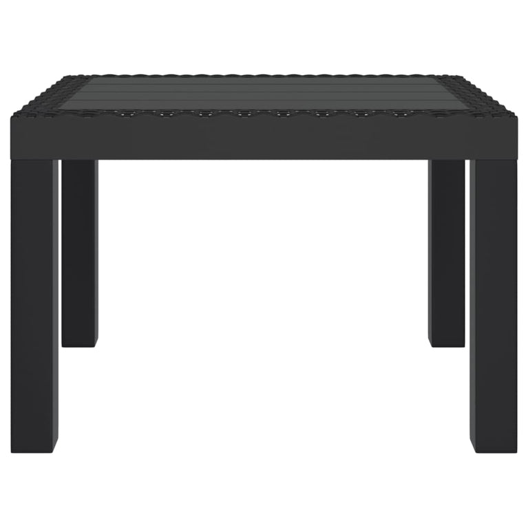 Tuintafel 59x47x40 cm PP antracietkleurig