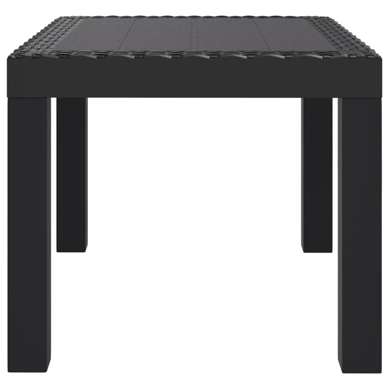 Tuintafel 59x47x40 cm PP antracietkleurig