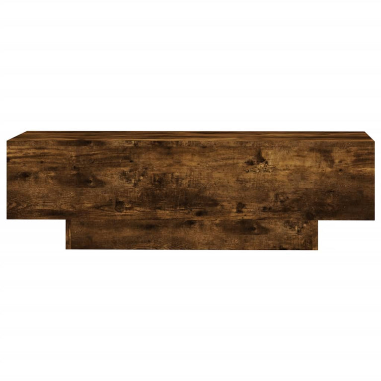 Salontafel 100x49,5x31 cm bewerkt hout gerookt eikenkleurig
