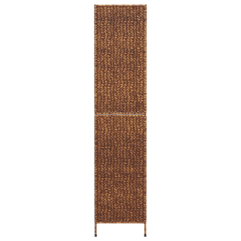 Kamerscherm met 3 panelen 122x180 cm waterhyacint bruin