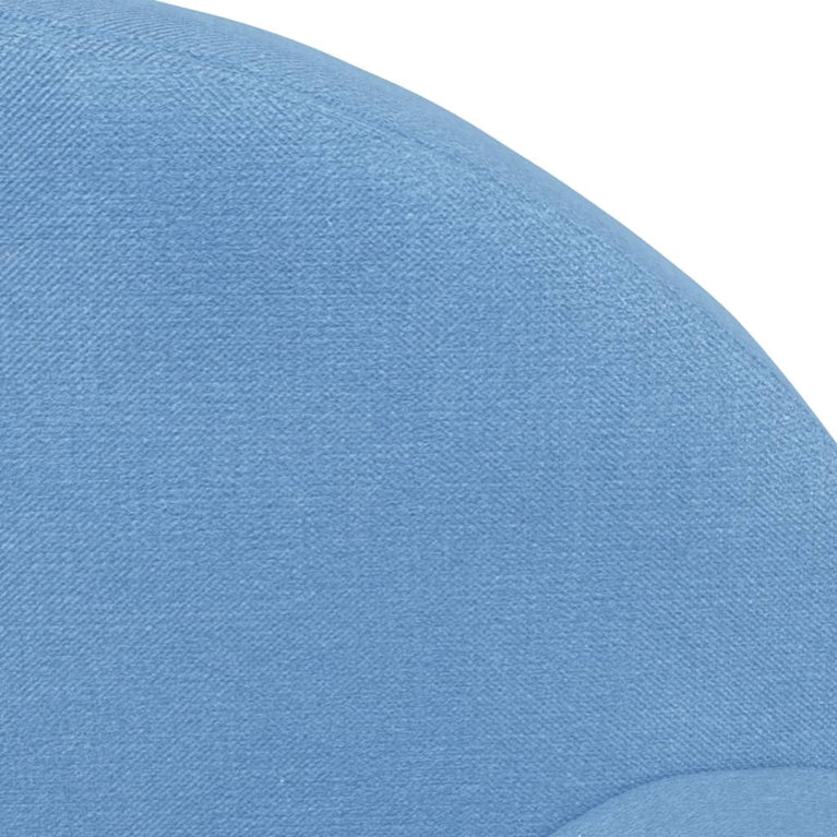 Kinderslaapbank zacht pluche blauw