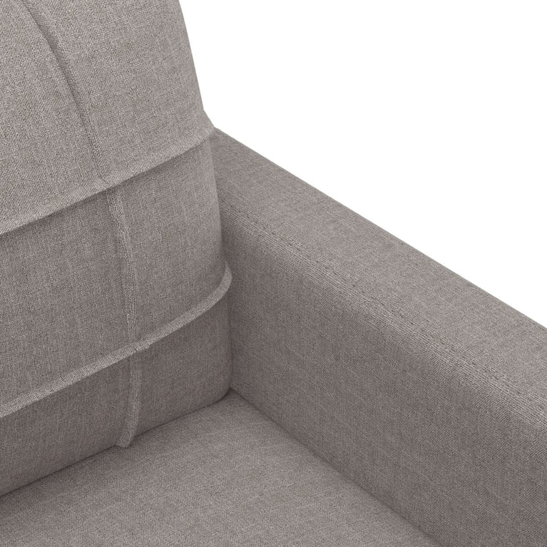 3-delige Loungeset met kussens stof taupe