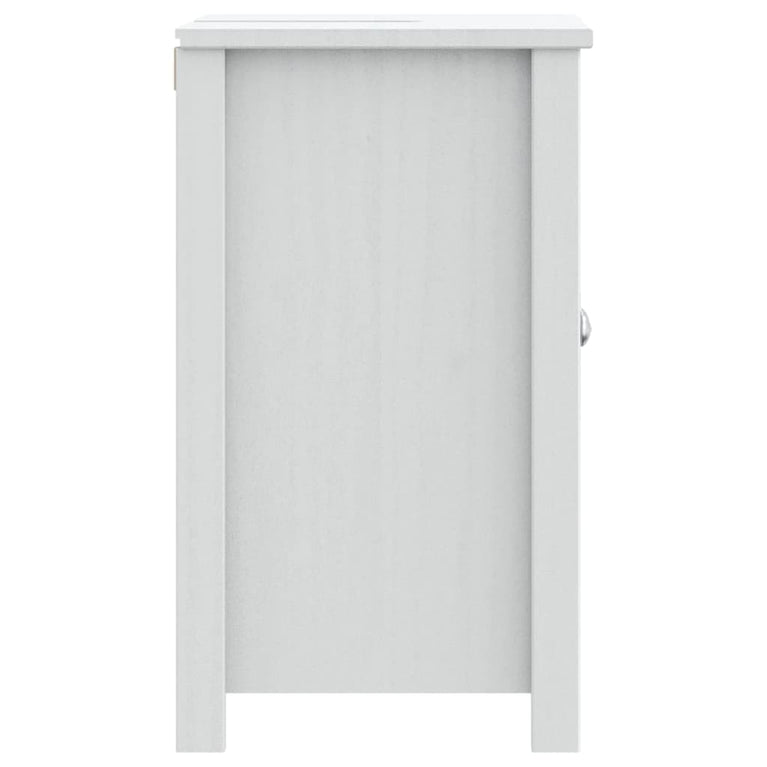 Wastafelkast BERG 60x34x59 cm massief grenenhout wit