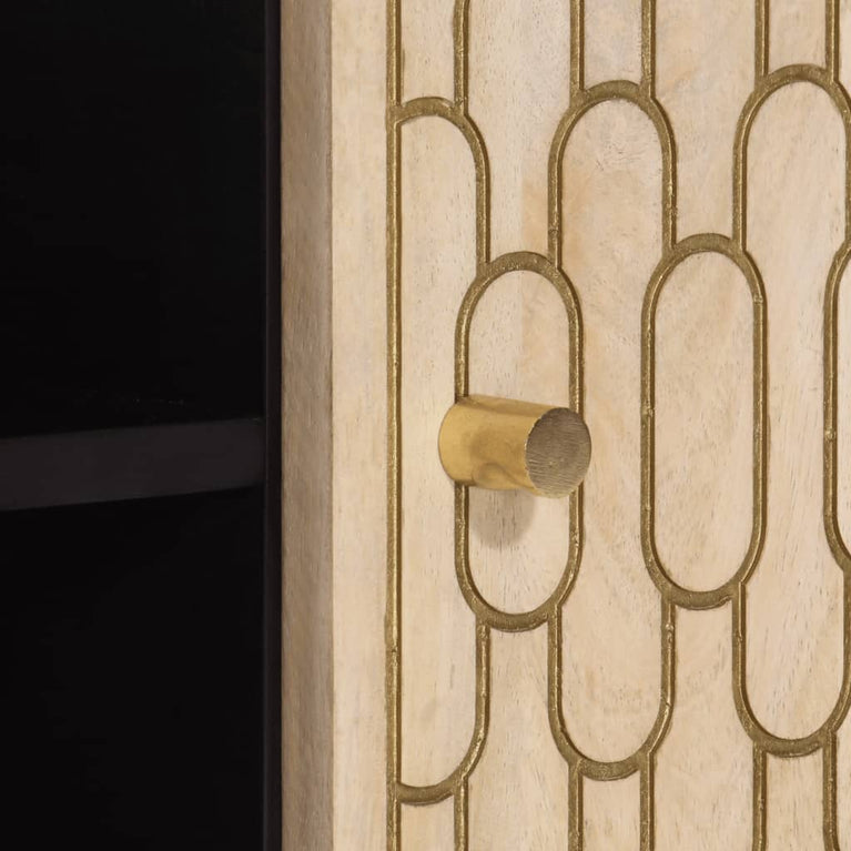 Tv-meubel 105x33x46cm massief mangohout