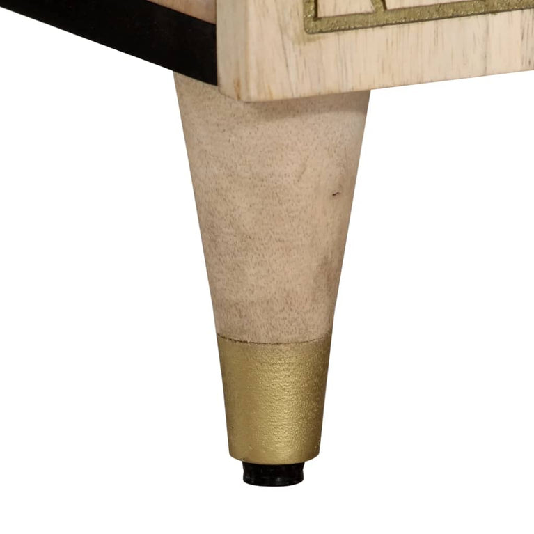 Tv-meubel 105x33x46cm massief mangohout