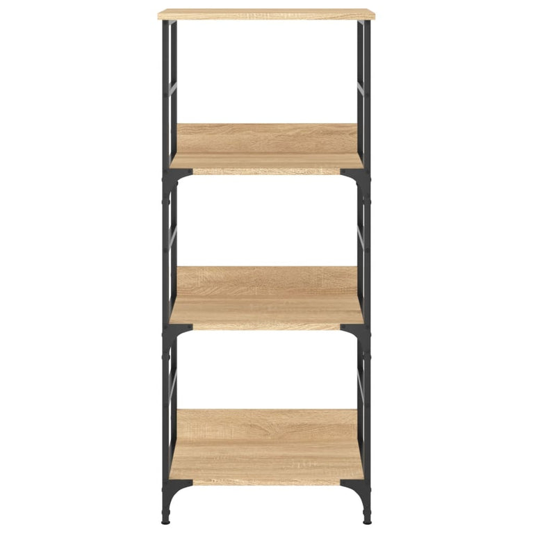 Boekenrek 50x33x117,5 cm bewerkt hout sonoma eikenkleurig