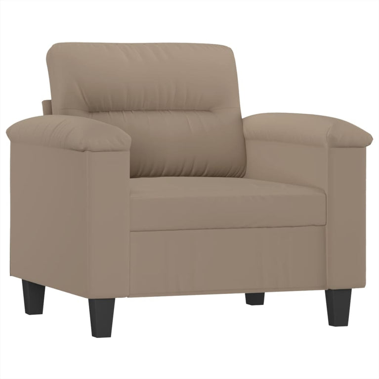 Fauteuil 60 cm microvezelstof taupe