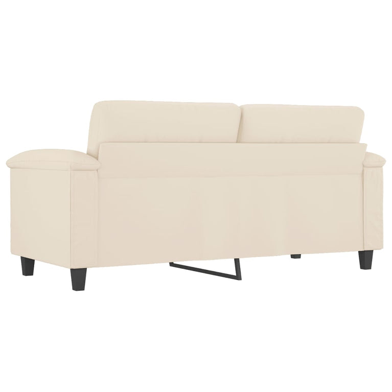 Tweezitsbank 140 cm microvezelstof beige