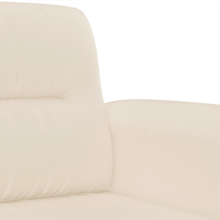 Tweezitsbank 140 cm microvezelstof beige