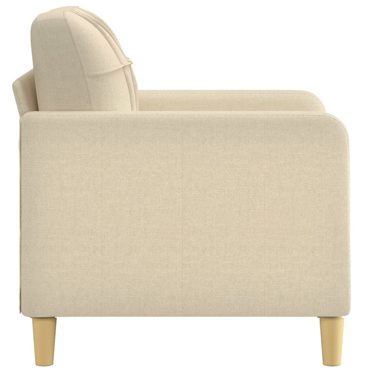 Fauteuil 60 cm stof crèmekleurig