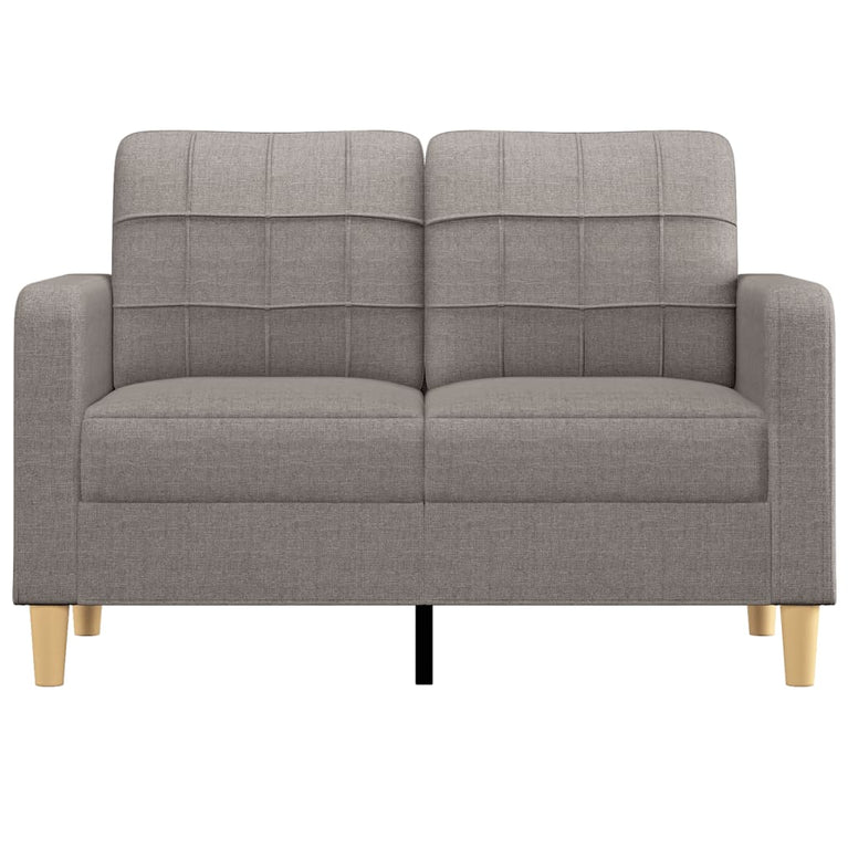 Tweezitsbank 120 cm stof taupe