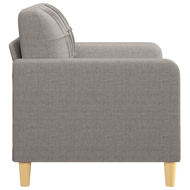 Tweezitsbank 120 cm stof taupe