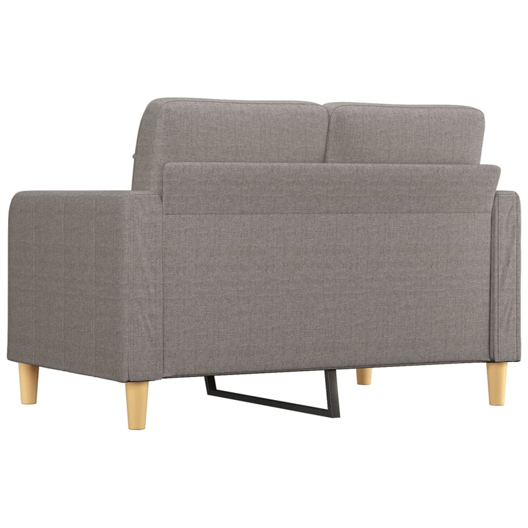 Tweezitsbank 120 cm stof taupe