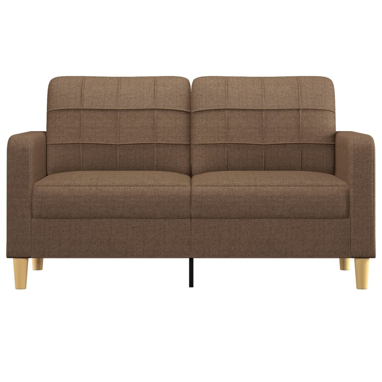 Tweezitsbank 140 cm stof bruin