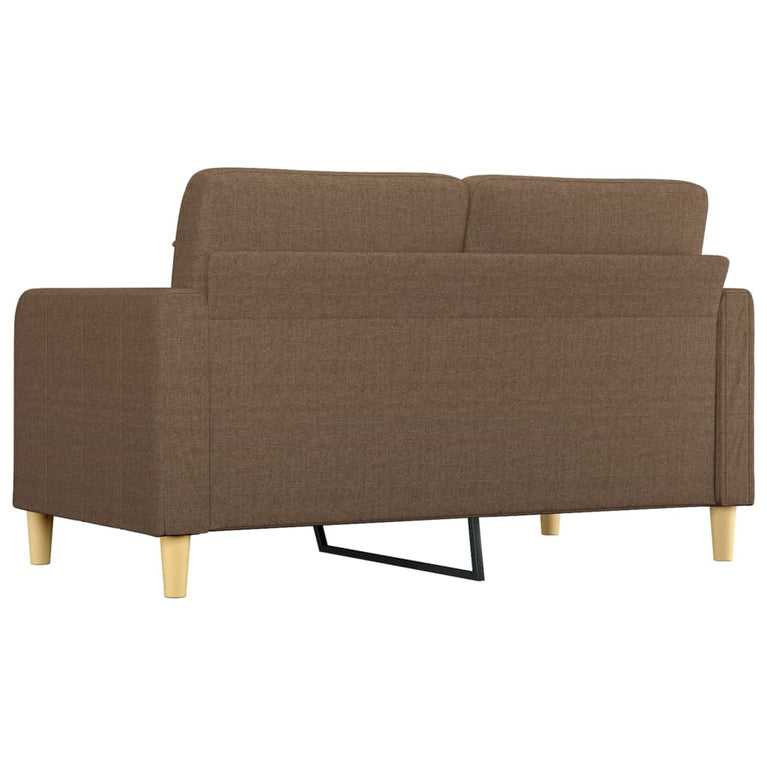 Tweezitsbank 140 cm stof bruin
