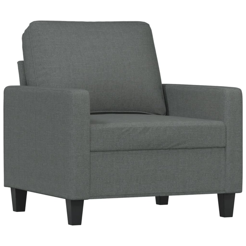 Fauteuil 60 cm stof donkergrijs