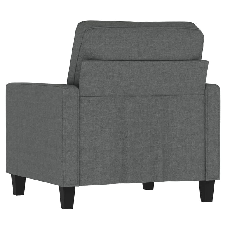 Fauteuil 60 cm stof donkergrijs