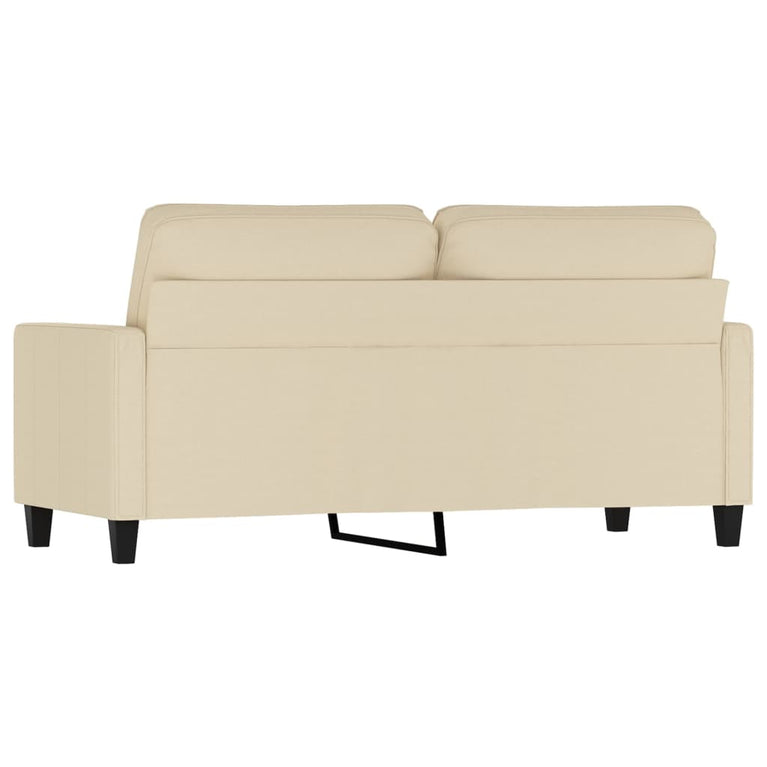 Tweezitsbank 140 cm stof crèmekleurig