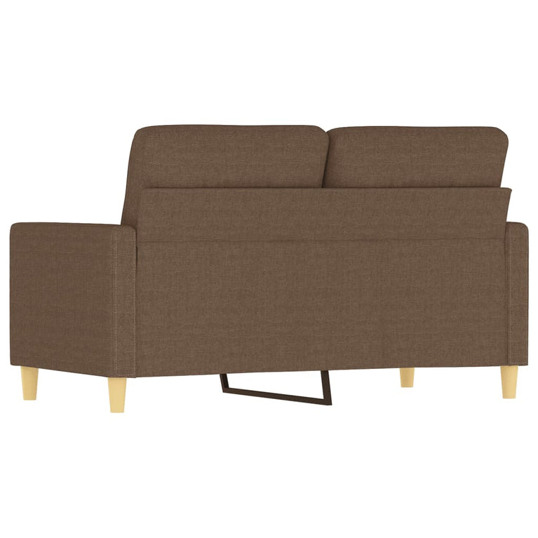 Tweezitsbank 120 cm stof bruin