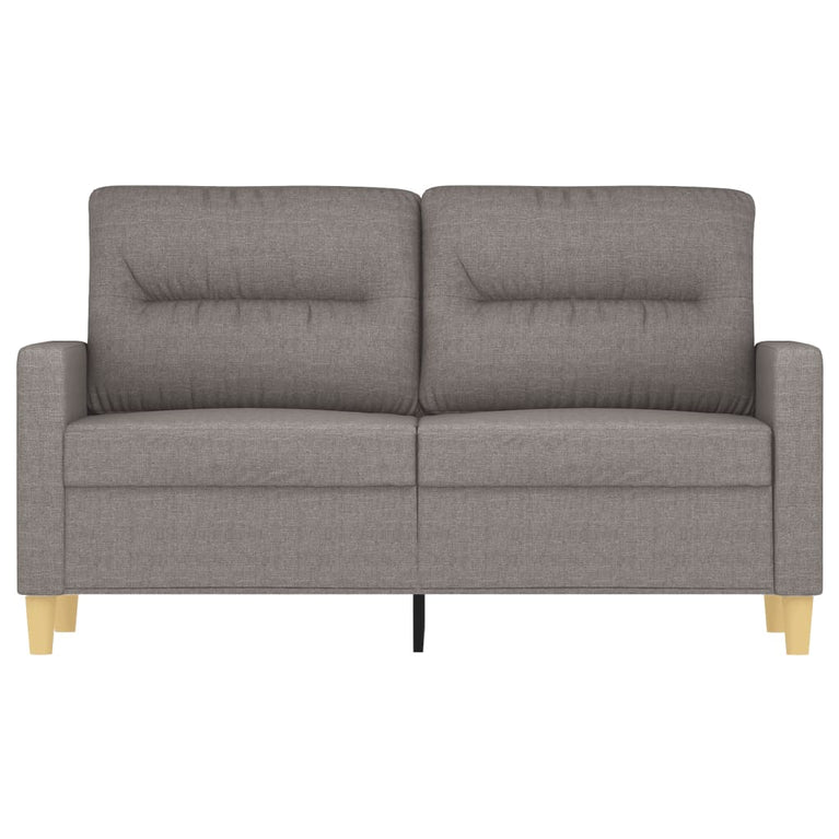 Tweezitsbank 120 cm stof taupe