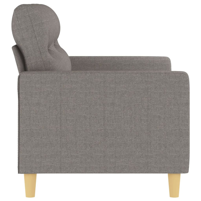 Tweezitsbank 120 cm stof taupe