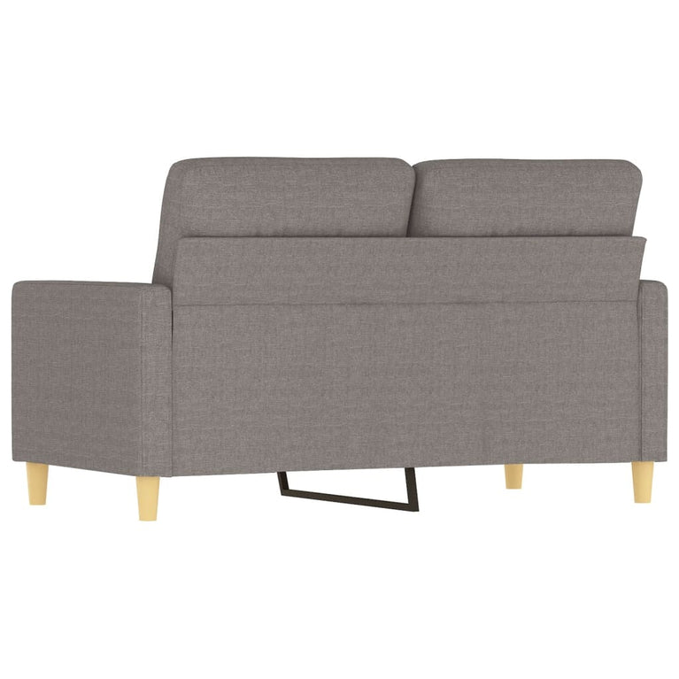 Tweezitsbank 120 cm stof taupe
