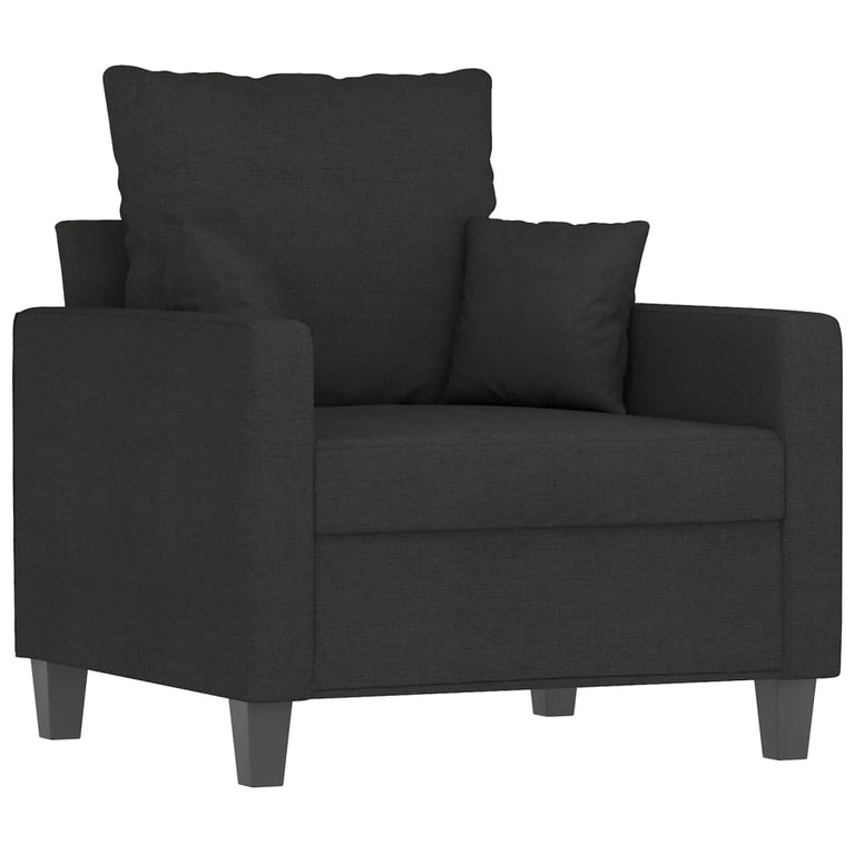 Fauteuil 60 cm stof zwart