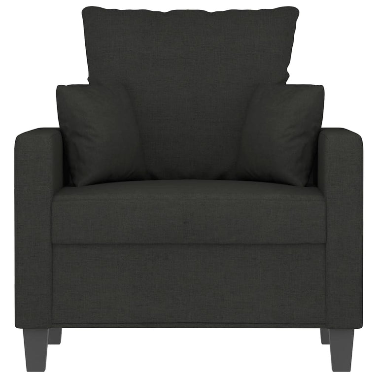 Fauteuil 60 cm stof zwart