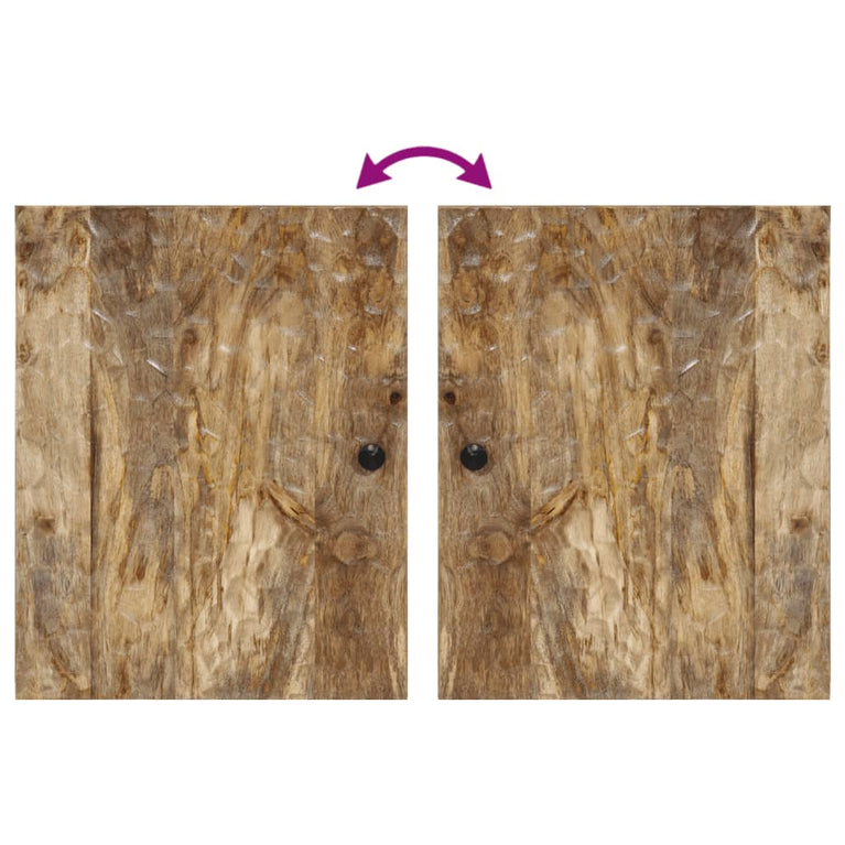 5-delige Badkamermeubelset massief mangohout