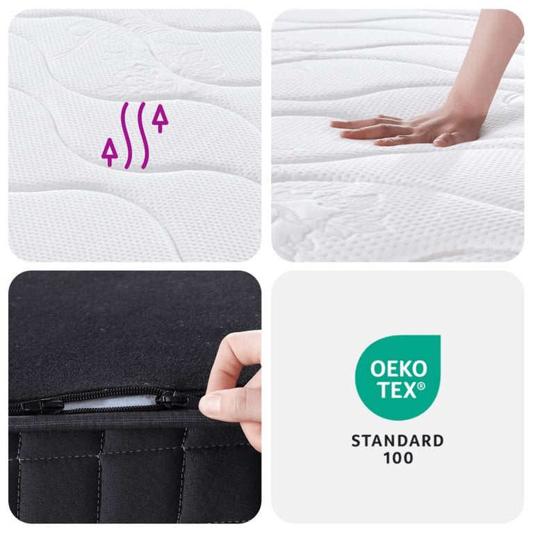 Binnenveringmatras middelhard 200x200 cm King Size