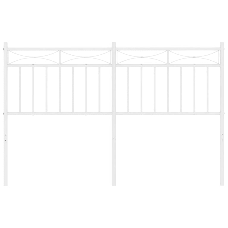 Hoofdbord 135 cm metaal wit