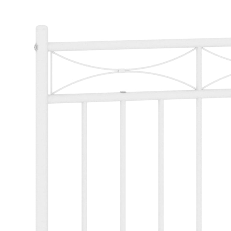 Hoofdbord 135 cm metaal wit
