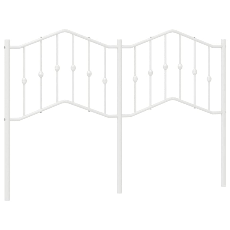 Hoofdbord 135 cm metaal wit