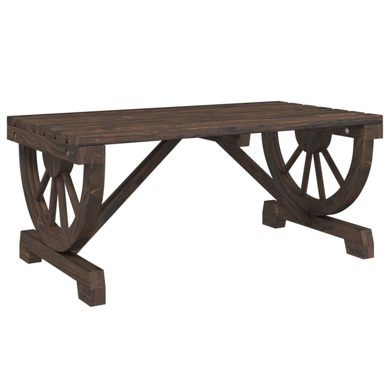 Tuintafel 90x50x40 cm massief vurenhout