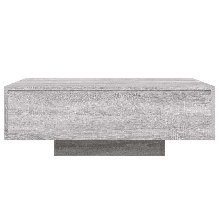 Salontafel met LED-verlichting 85x55x31 cm grijs sonoma eiken