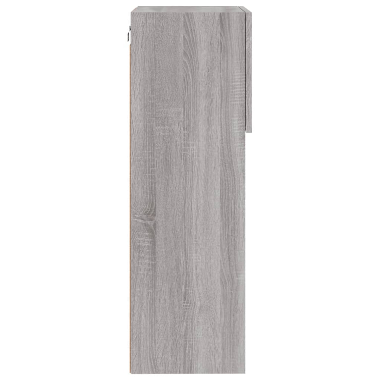 Tv-meubels met LED-verlichting 2 st 40,5x30x80 cm grijs sonoma