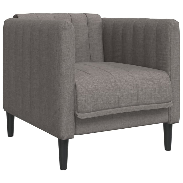 3-delige Loungeset stof taupe