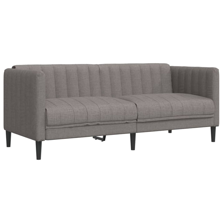 3-delige Loungeset stof taupe