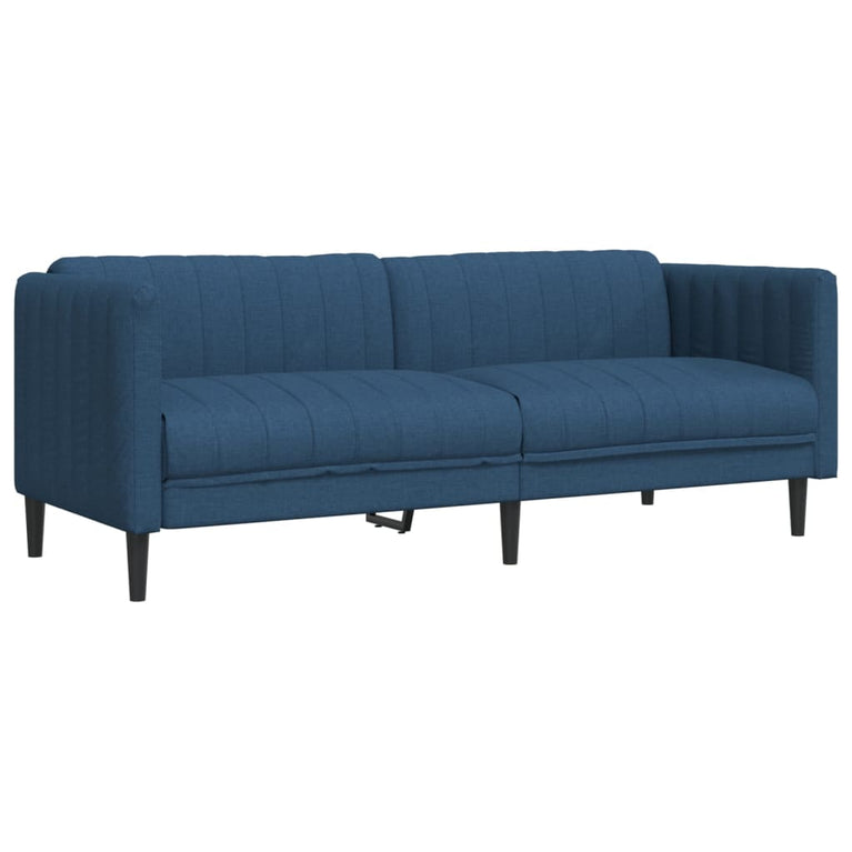 3-delige Loungeset stof blauw