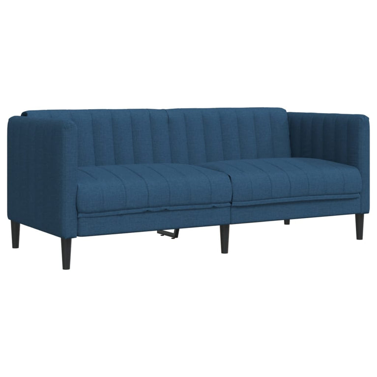 3-delige Loungeset stof blauw