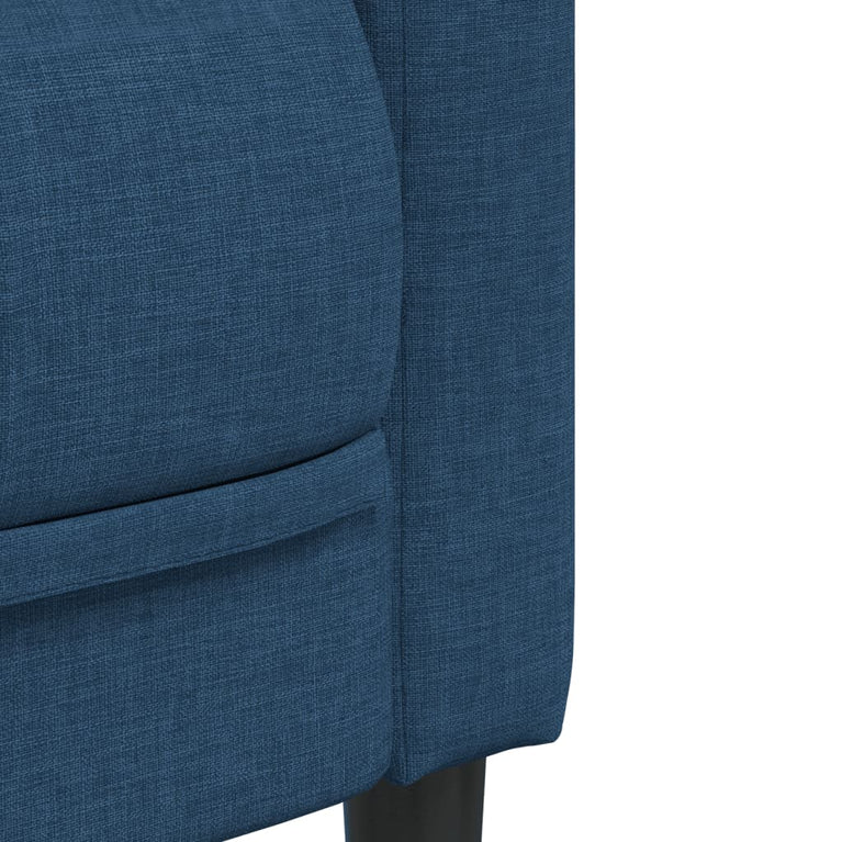 3-delige Loungeset stof blauw
