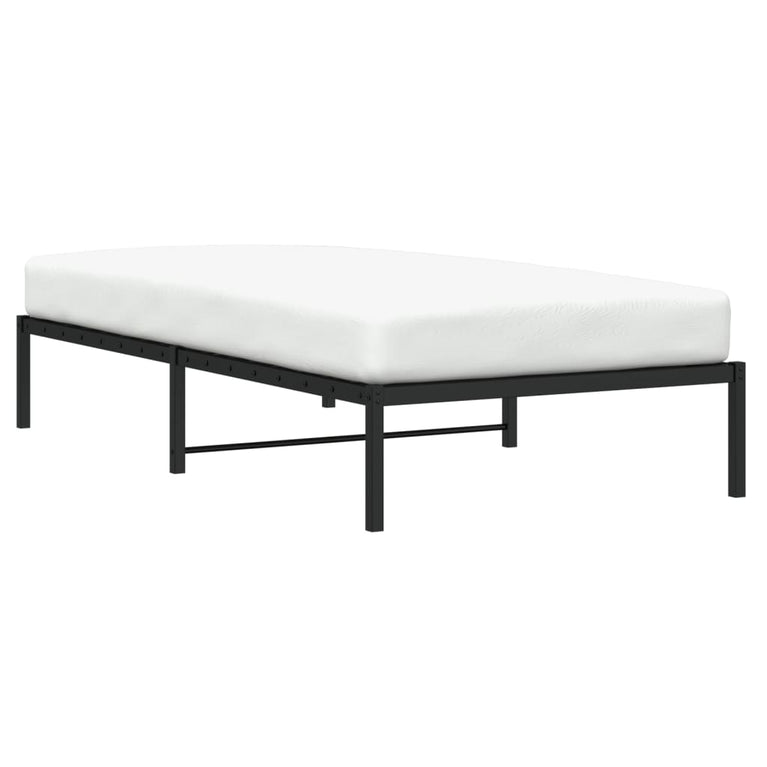 Bedframe metaal zwart 100x190 cm