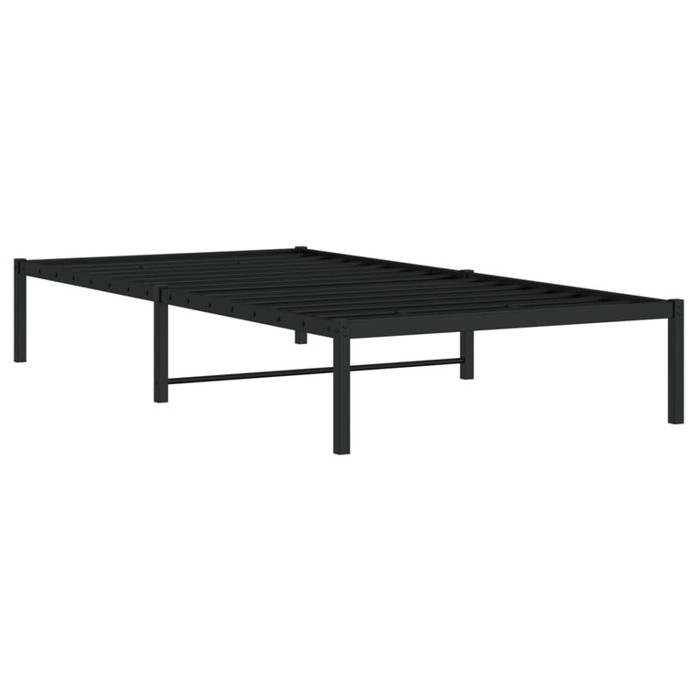 Bedframe metaal zwart 100x190 cm