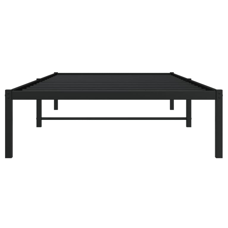 Bedframe metaal zwart 100x190 cm