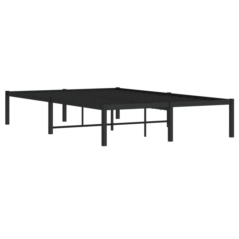 Bedframe metaal zwart 120x190 cm