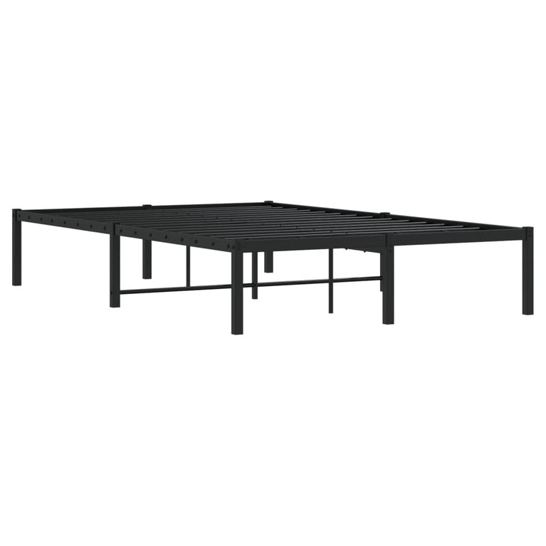 Bedframe metaal zwart 120x190 cm