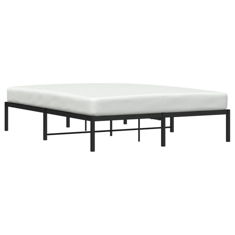 Bedframe metaal zwart 150x200 cm