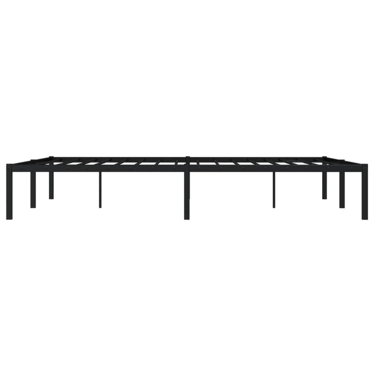 Bedframe metaal zwart 150x200 cm
